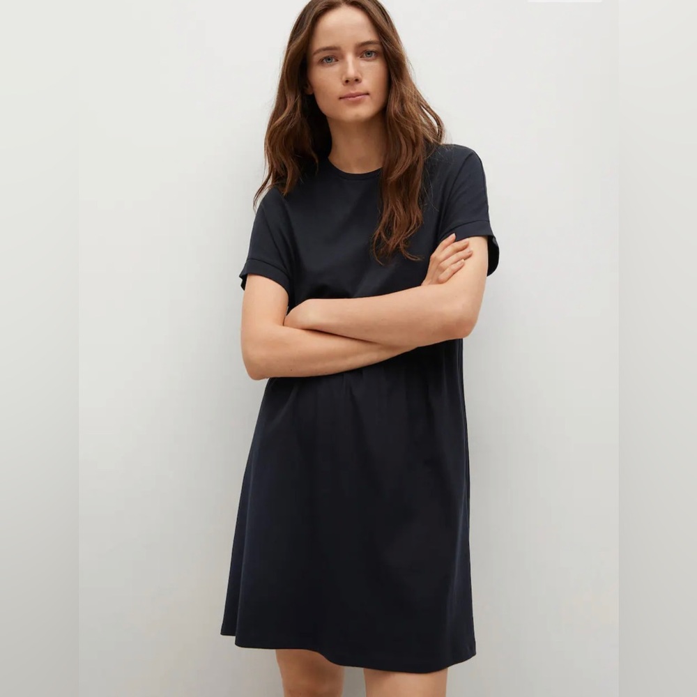 Mango drill cotton dress ex